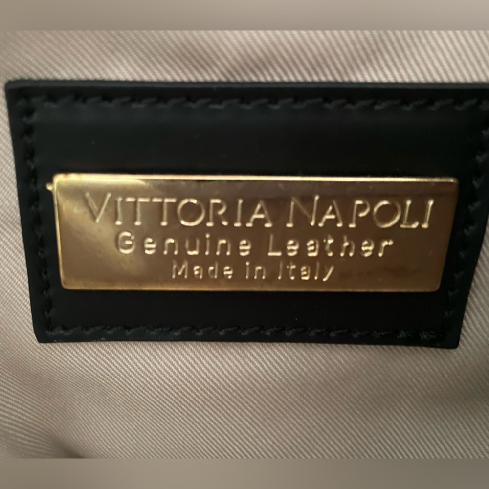 VITTORIA NAPOLI Women's Made In Italy Blush Pink Leather Satchel Handbag New - Picture 8 of 8